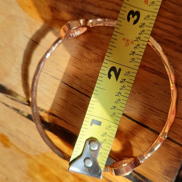 Rose Gold Stack Set Bracelets Rhinestones - Picture 6 of 8